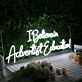 I Believe In Adventist Education White Neon Sign