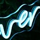 Without You I Would Never Be Me Blue Neon Sign