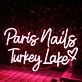 Paris Nails Turkey Lake Red Neon Sign