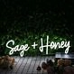 Sage Honey White Neon Sign