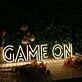 Game On Yellow Neon Sign