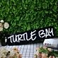Turtle Bar White Neon Sign