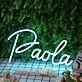 Paola Blue Blue Neon Sign