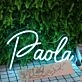 Paola Blue Blue Neon Sign