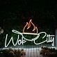 Wok City White Custom Neon Sign
