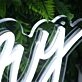 Berry White Neon Sign
