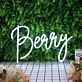 Berry White Neon Sign