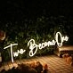 Two Become One Yellow Neon Sign