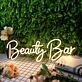 Beauty Bar Yellow Neon Sign