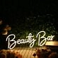 Beauty Bar Yellow Neon Sign