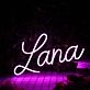 Lana Purple Neon Sign