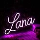 Lana Purple Neon Sign