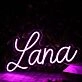 Lana Purple Neon Sign