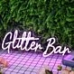 Glitter Bar Purple Neon Sign