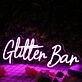 Glitter Bar Purple Neon Sign