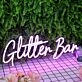 Glitter Bar Purple Neon Sign