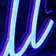 Hey Y'all Blue Neon Sign