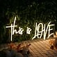 This Is Love Yellow Neon Sign