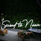 Second To Naan White Neon Sign