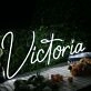 Victoria White Neon Sign