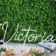 Victoria White Neon Sign
