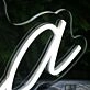 Victoria White Neon Sign