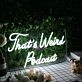 That's Weird Podcast White Neon Sign