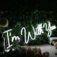 I'm With You White Neon Sign