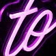 Loves to Sleep Purple Neon Sign