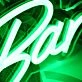 Popps Bar Green Neon Sign