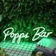 Popps Bar Green Neon Sign