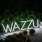 WAZZU White Neon Sign