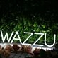 WAZZU White Neon Sign