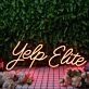 Yelp Elite Orange Neon Sign