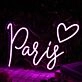 Paris Purple Neon Sign
