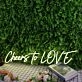 Cheers To Love Yellow Neon Sign