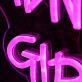 When Boys Are Away Girls Will Play Crave Purple Neon Sign