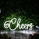 Cheers White Neon Sign