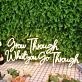 Grow Through What You Go Through Yellow Neon Sign