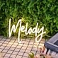 Melody Yellow Neon Sign