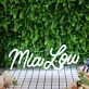 Mialow White Neon Sign