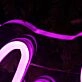 No Selfies In The Bathroom Purple Neon Sign
