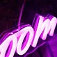 No Selfies In The Bathroom Purple Neon Sign
