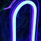 Pollo Blue Neon Sign