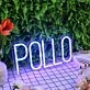 Pollo Blue Neon Sign