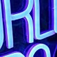 The World Is Yours Blue LED Neon Sign