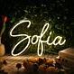 Sofia Yellow Neon Sign