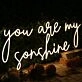 You Are My Sunshine Yellow Neon Sign