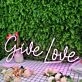 Give Love Purple Neon Sign