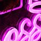 She's A Boss Purple Neon Sign